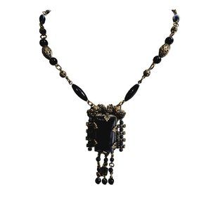Antique Spectacular Signed Czechoslovakia Necklace (A1428)